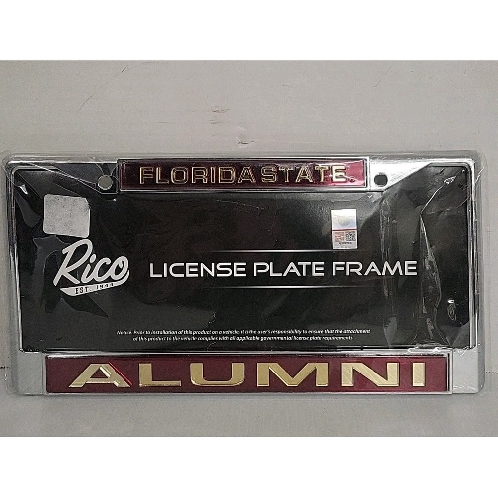Florida State Alumni  License Plate Frame - Rico